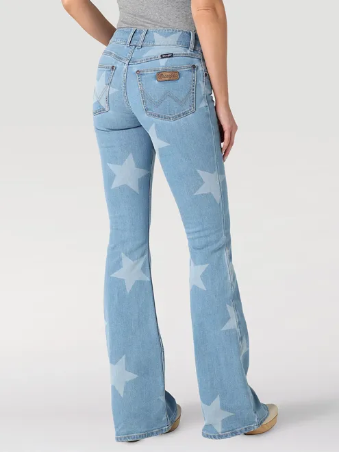 112328735 - Wrangler Women’s Retro Mae Star Flare Jean - Alice