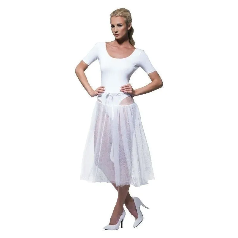 1950s Petticoat Adult White