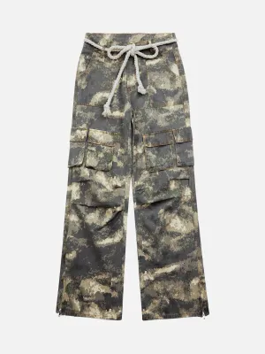 1984 Camo Baggy Wide Leg Pockets Cargo Pants