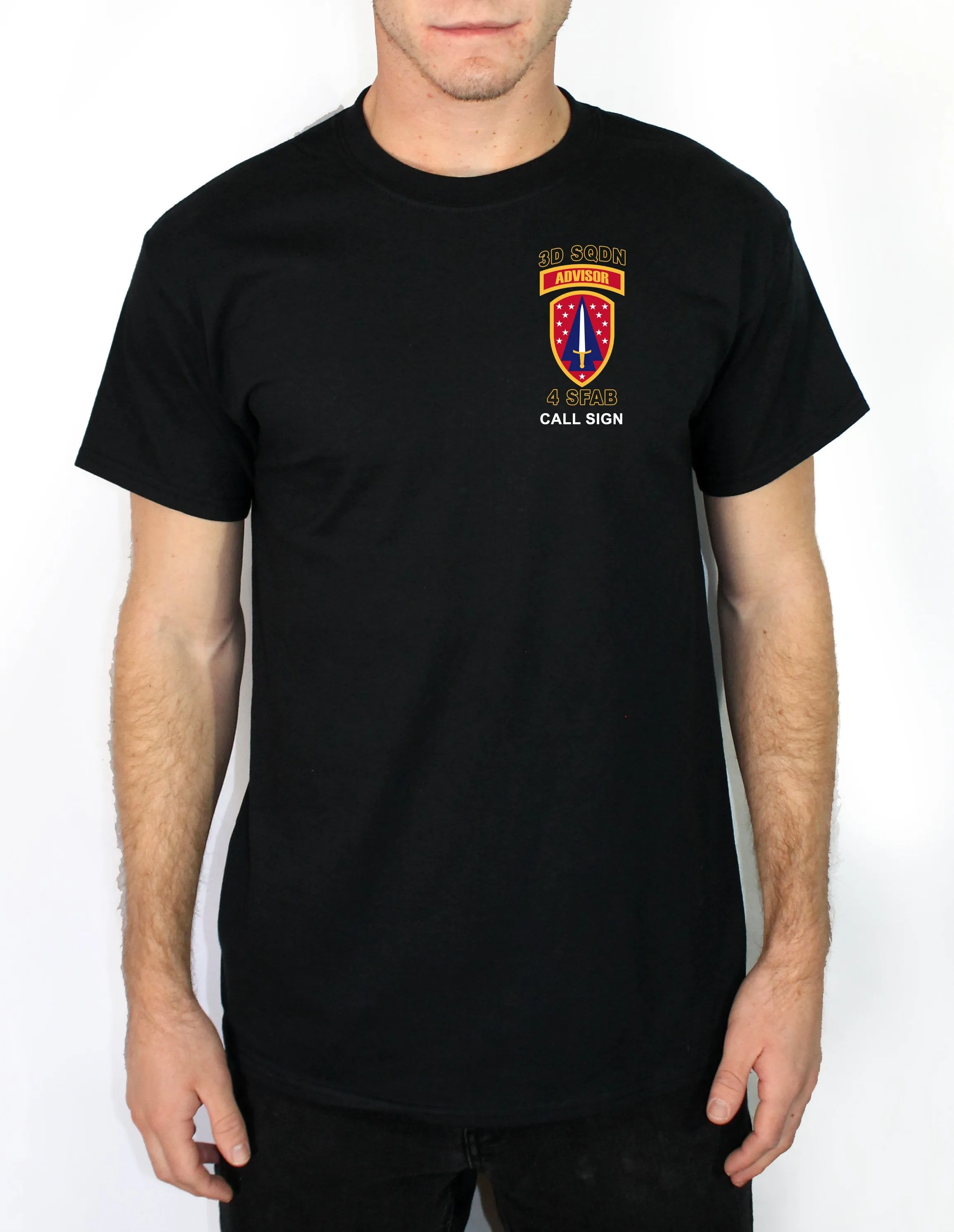 430 Black 50-50 Blend Unisex PT Short Sleeve Shirt