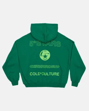 5*STARS HOODIE EMERALD GREEN