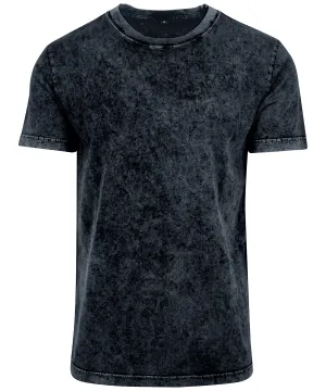 Acid washed tee | Dark Grey/White