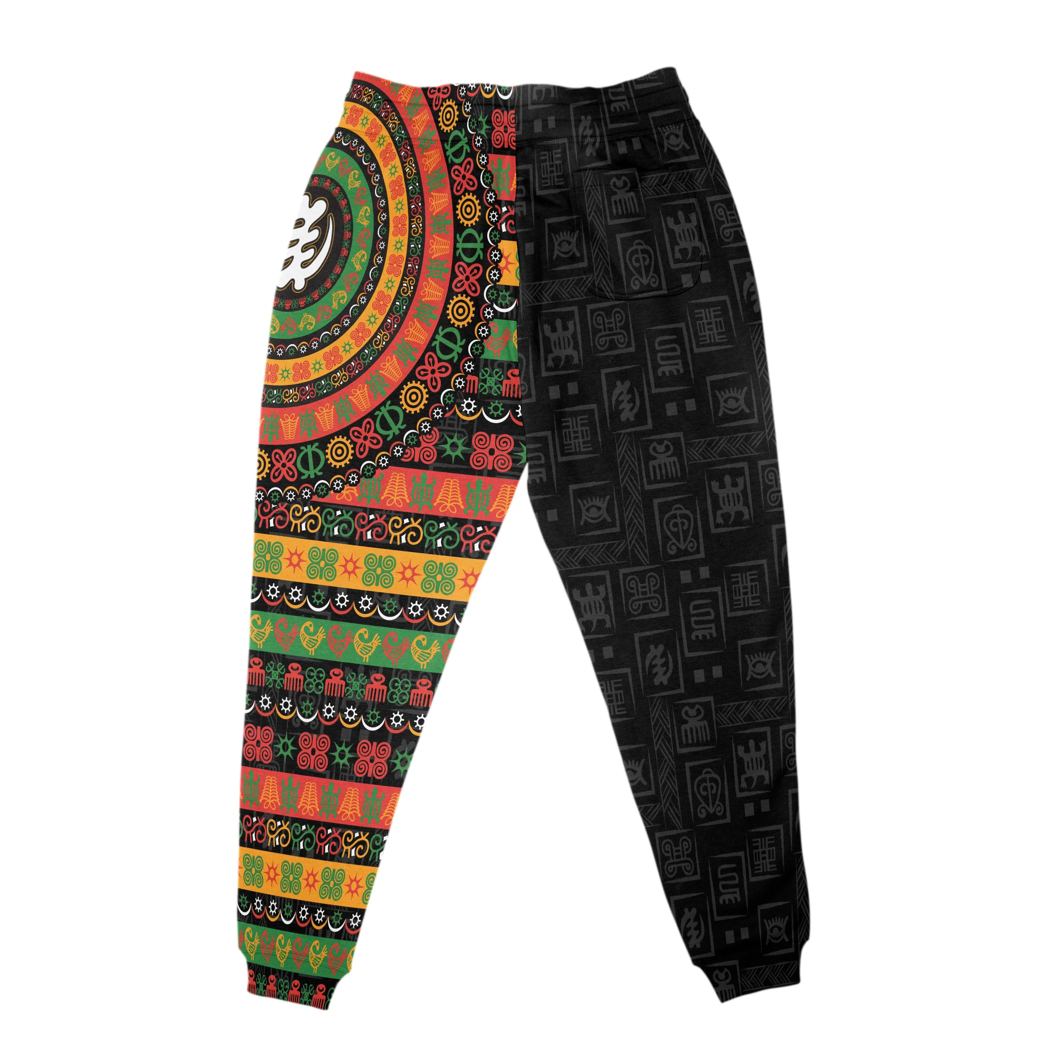 Adinkra Symbols Print All-over Hoodie And Joggers Set