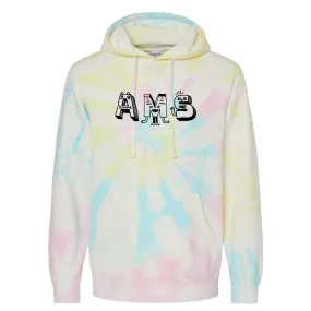 AMS Doodle Unisex Tie Dye Hoodie (T6-PRM4500TD)