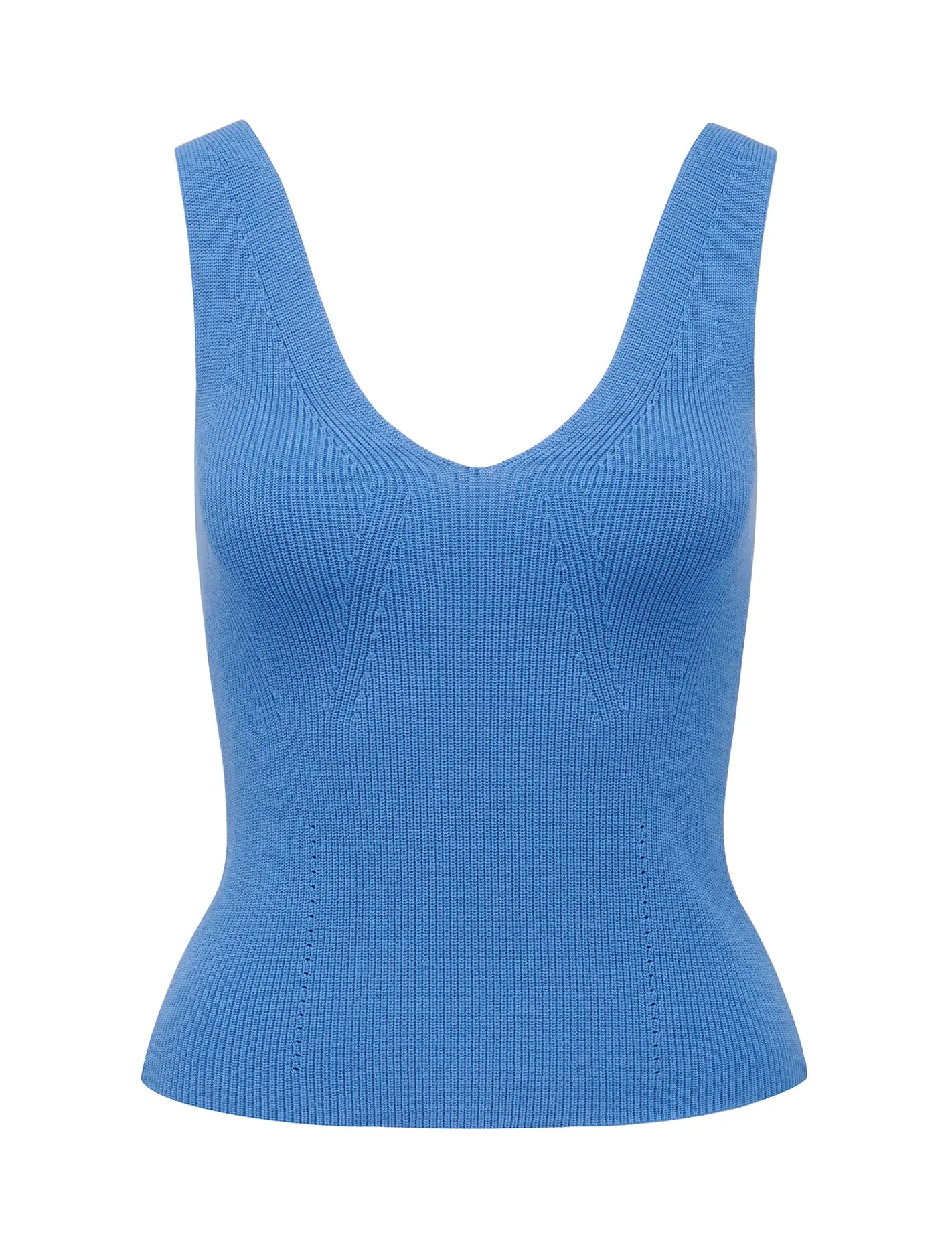 Annie V Neck Knit Tank Top