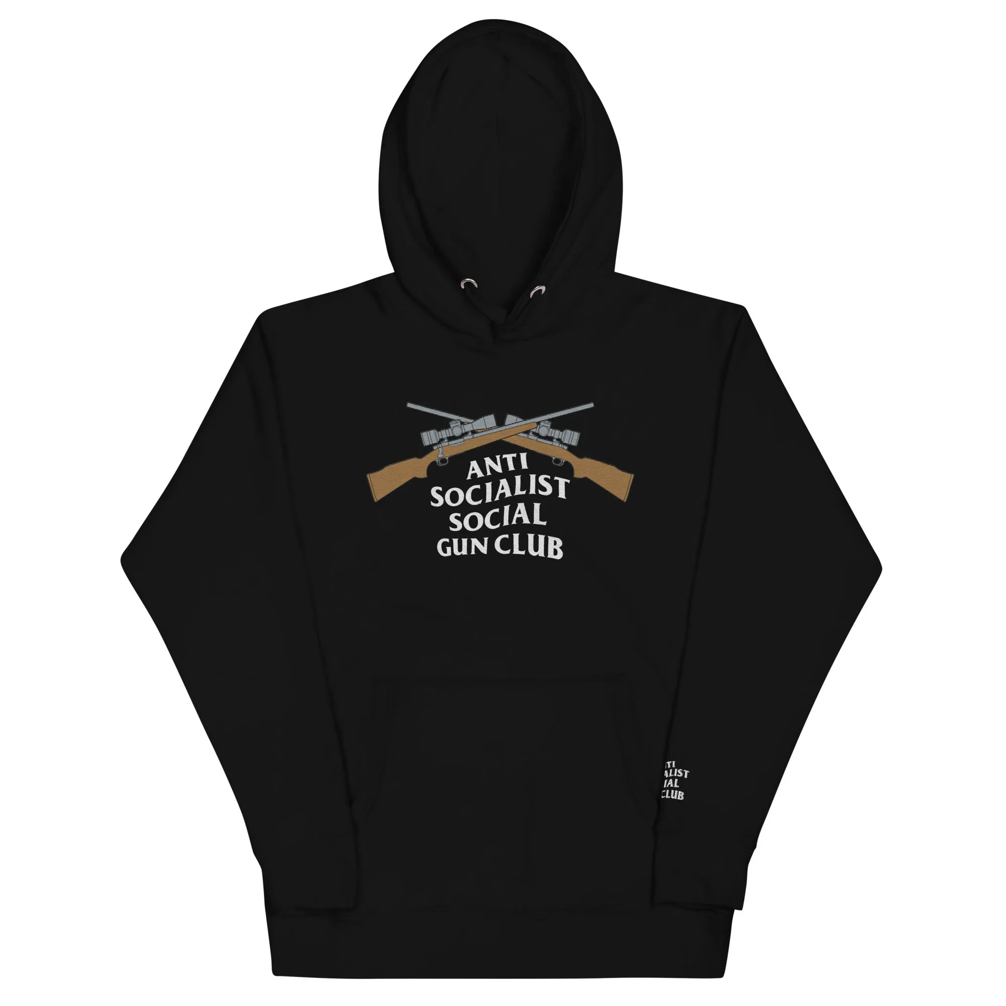 Anti-Socialist Social Gun Club Embroidered Hoodie