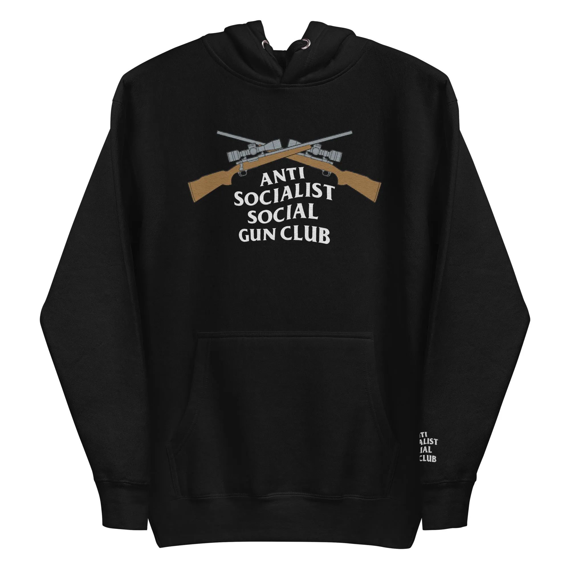 Anti-Socialist Social Gun Club Embroidered Hoodie