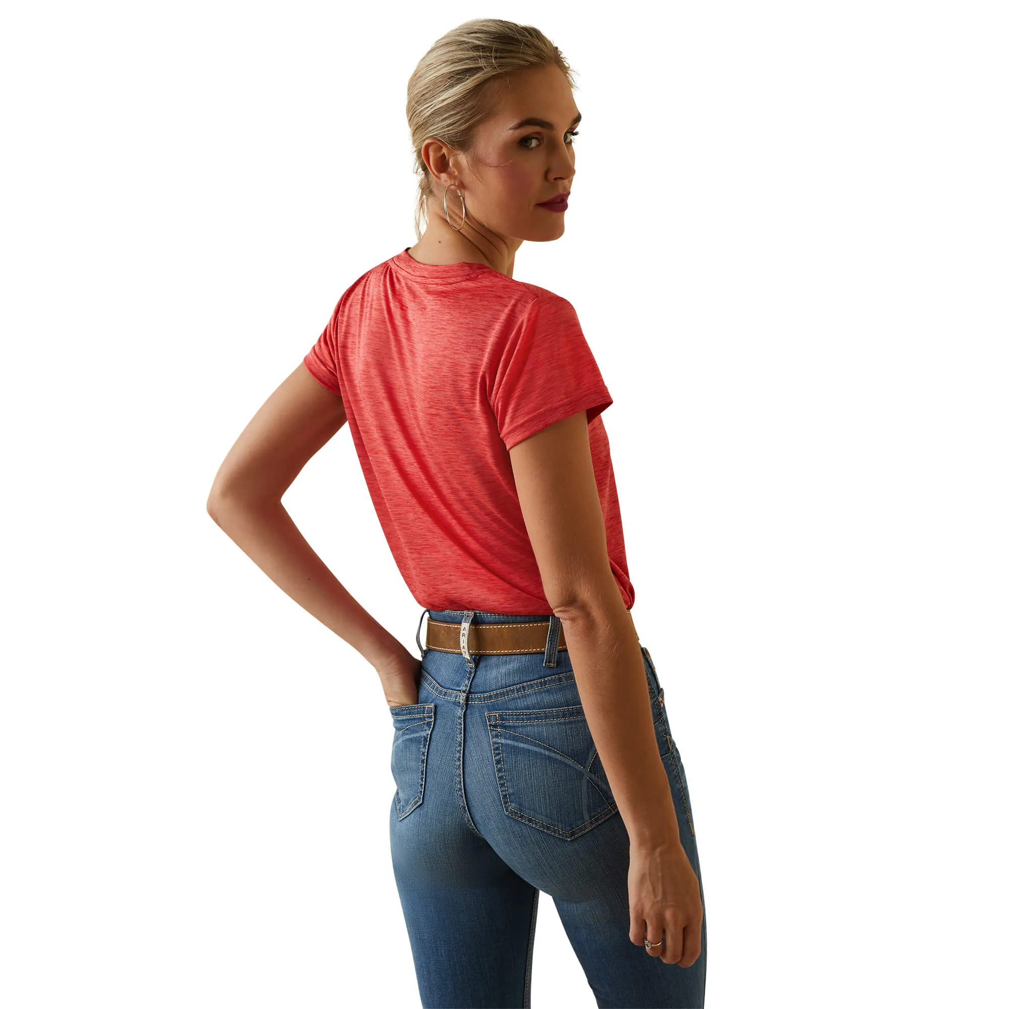 Ariat Women's Aura Orange Laguna Logo Top