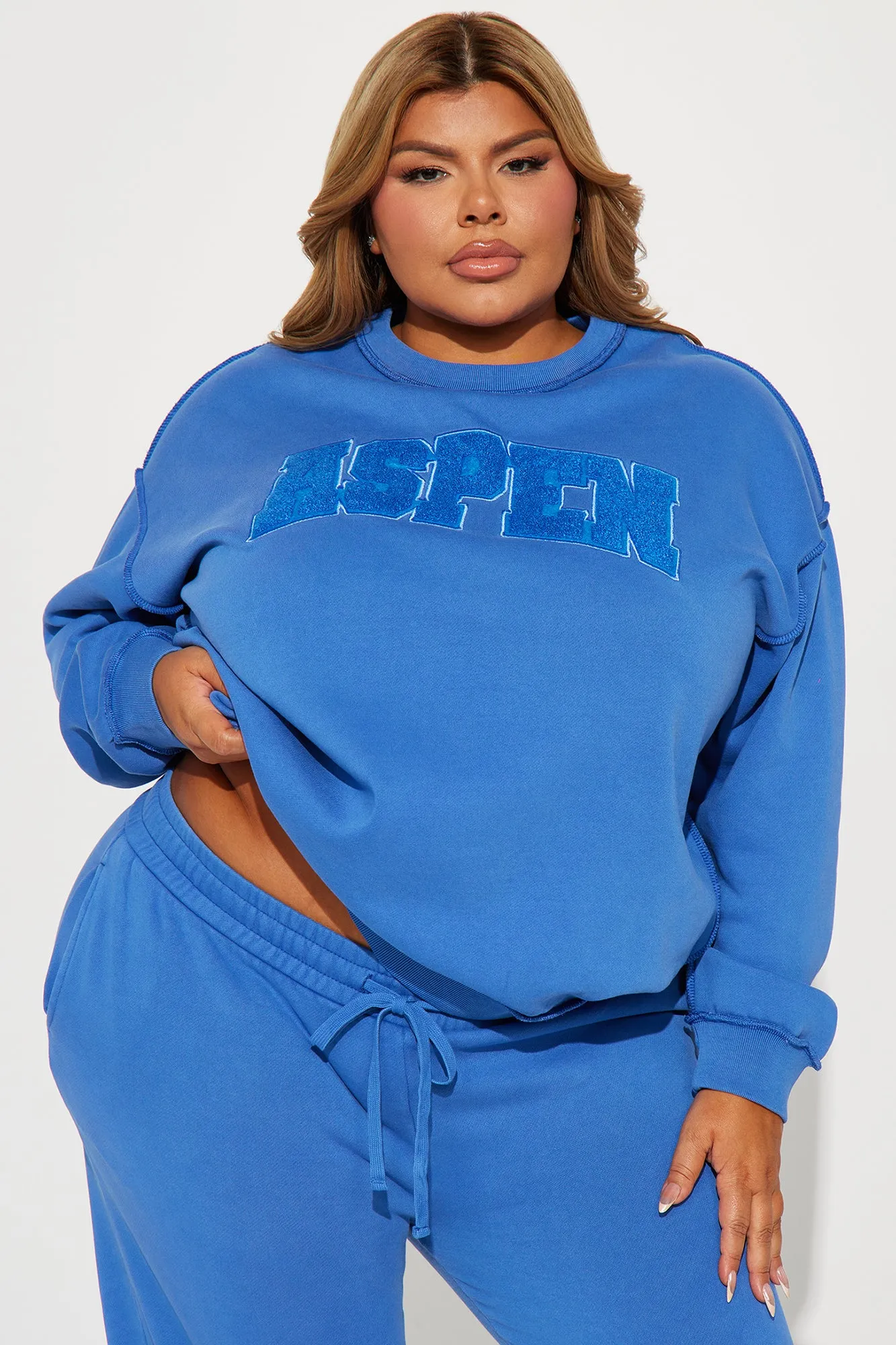 Aspen Trip Sweatsuit - Blue