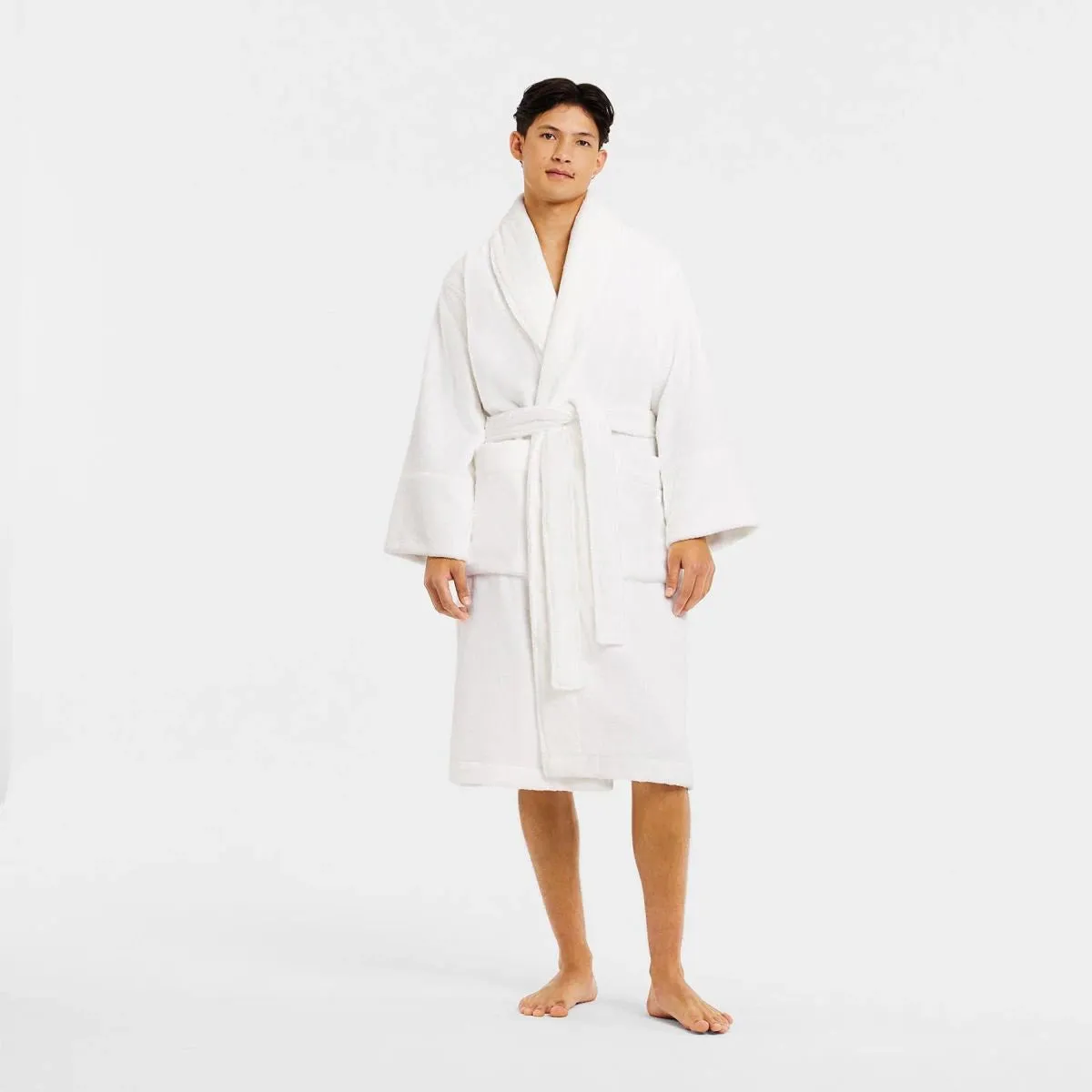 AVEN Australian Cotton Bath Robe WHITE by Sheridan