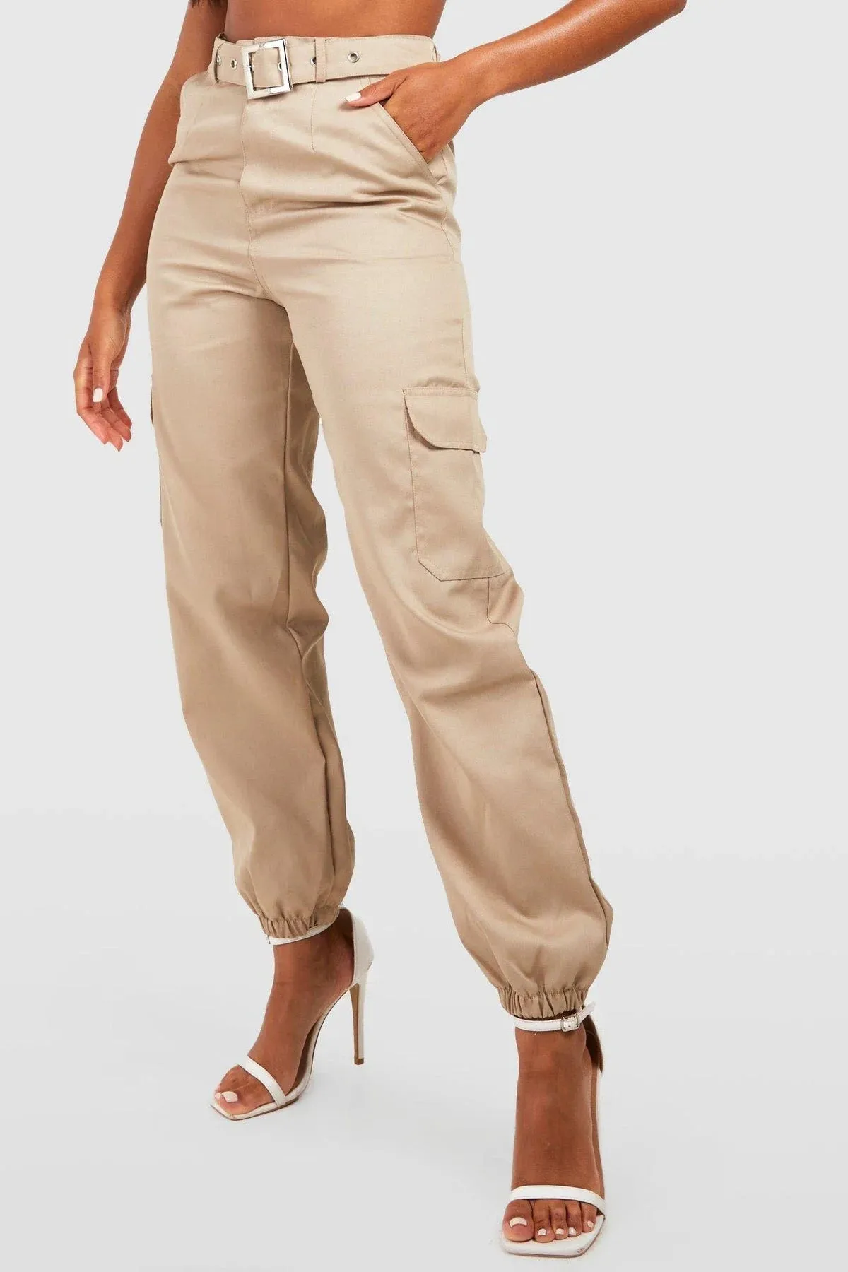 Belted Cargo Trousers