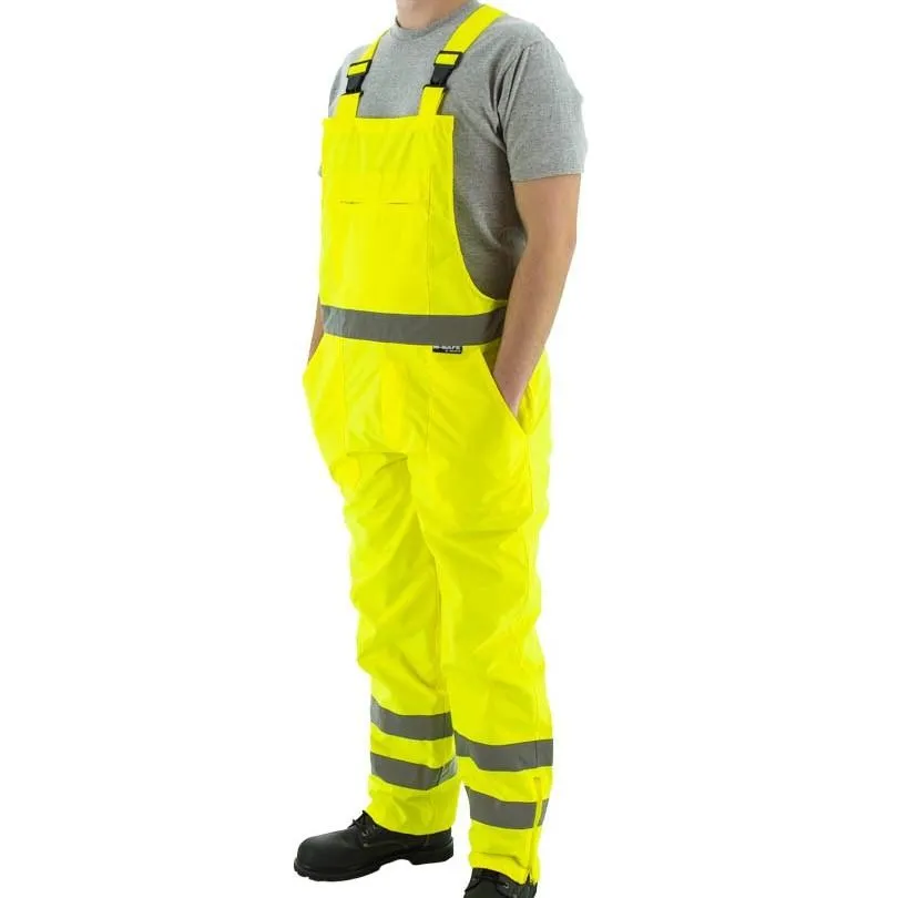 Bib Overall - Waterproof, High Visibility E, Reflective Striping