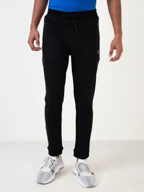 Black Slim Fit Joggers for Men