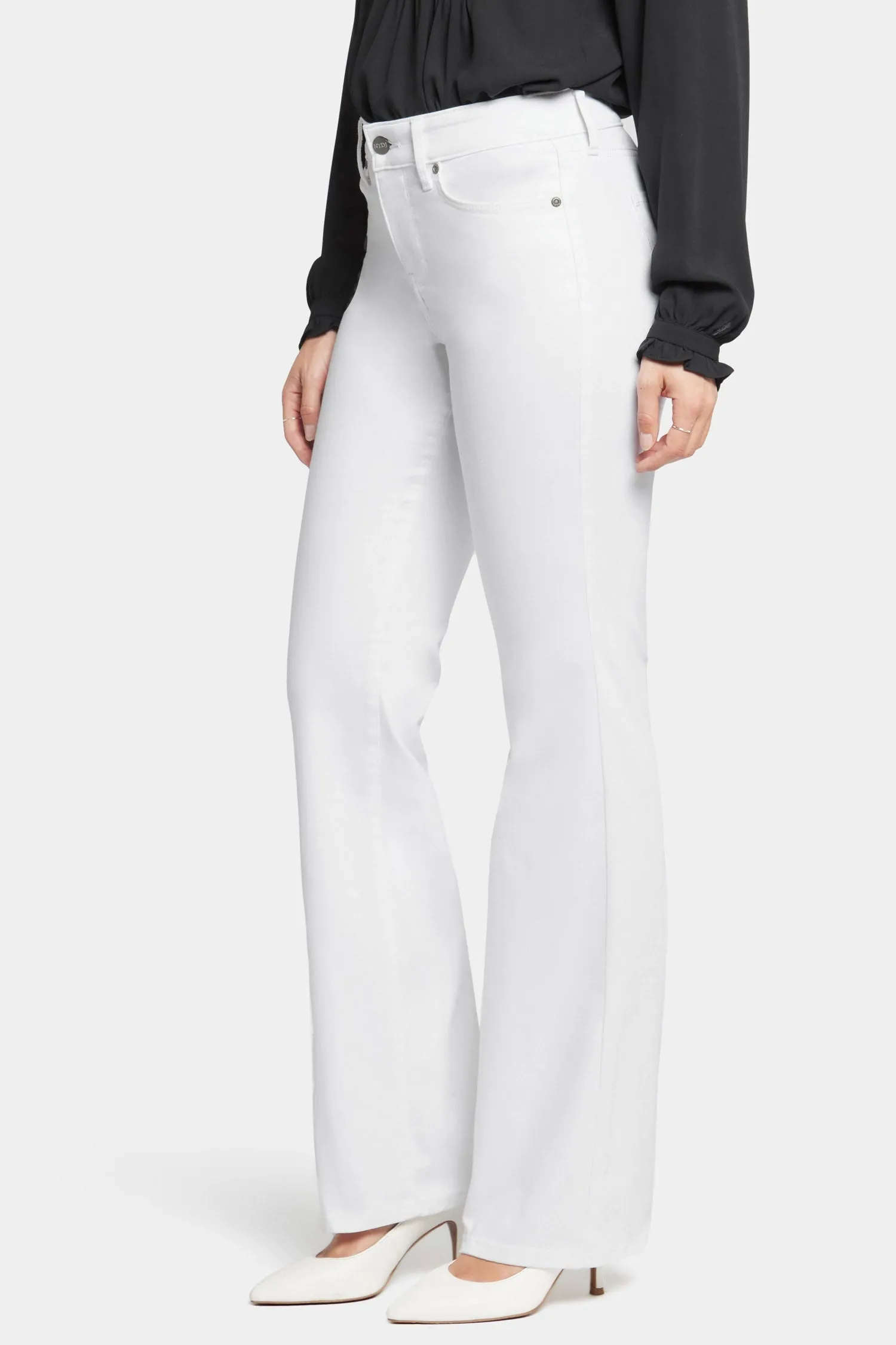 Blake Slim Flared Jeans - Optic White