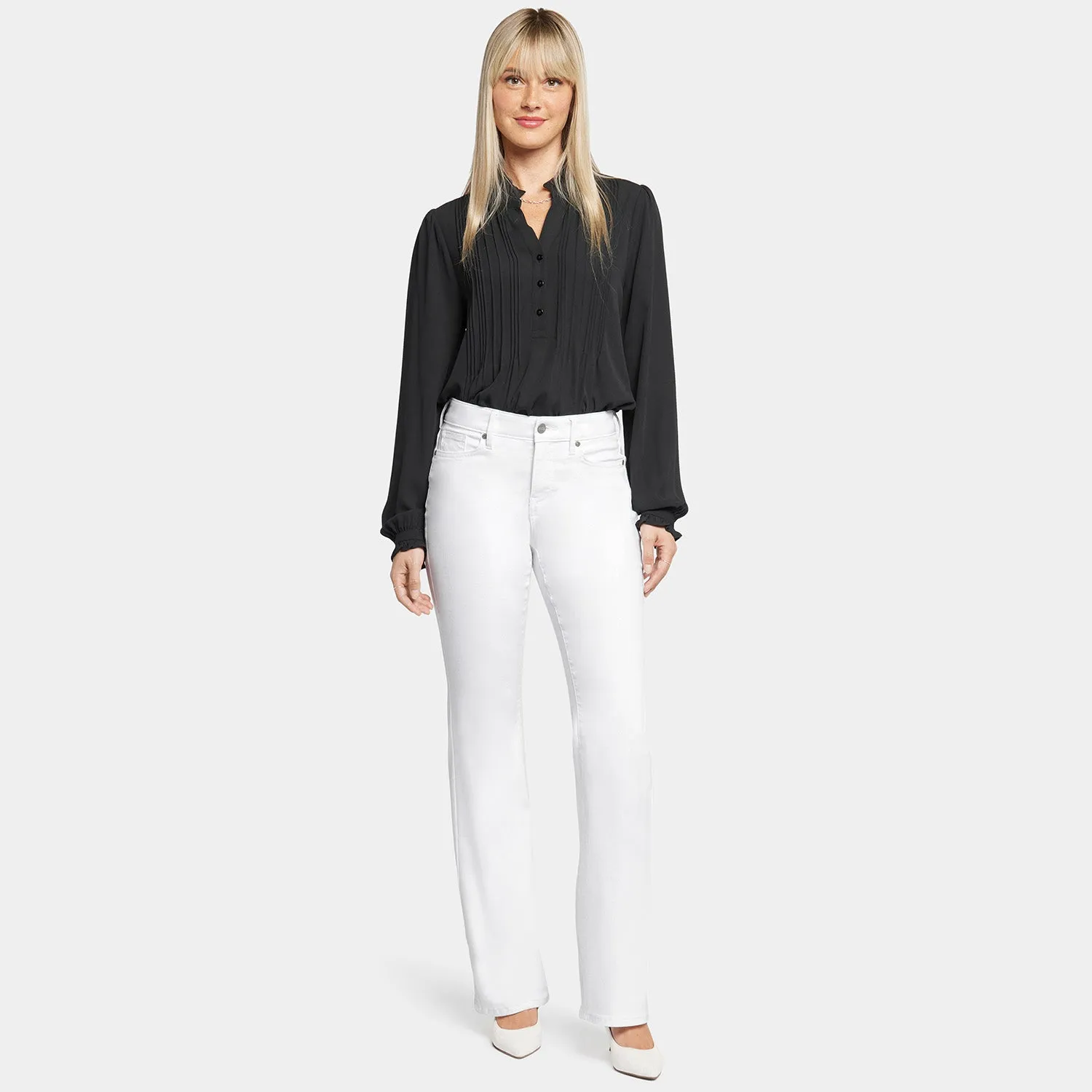 Blake Slim Flared Jeans - Optic White