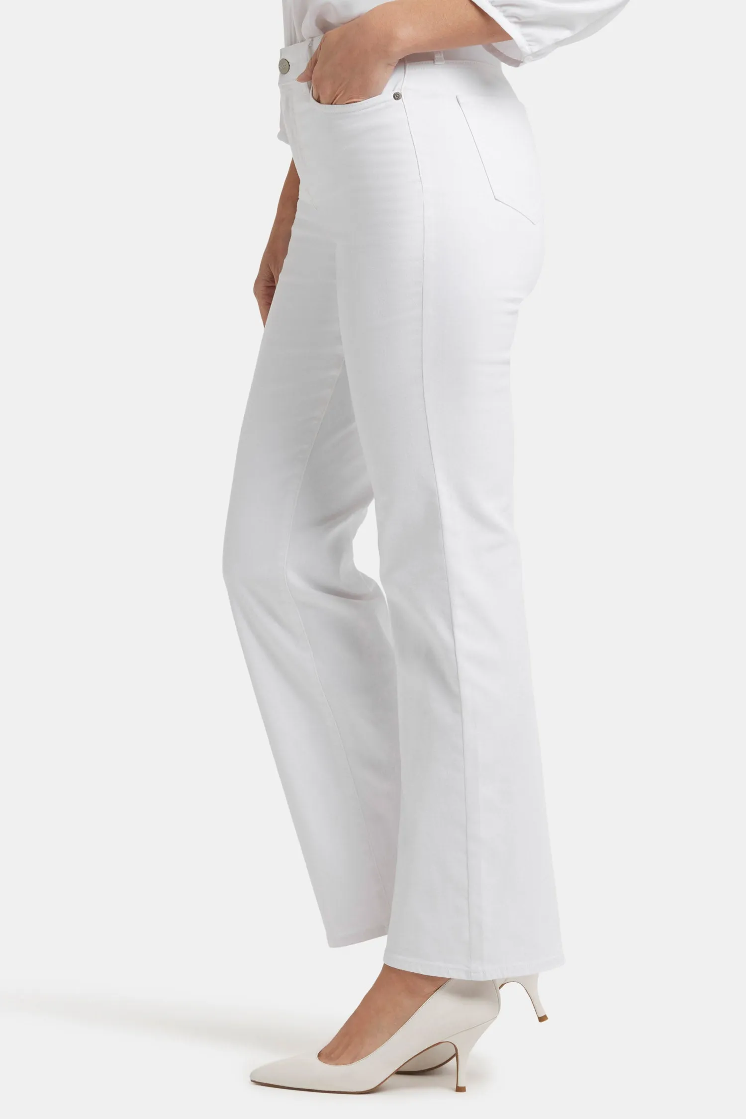 Blake Slim Flared Jeans - Optic White