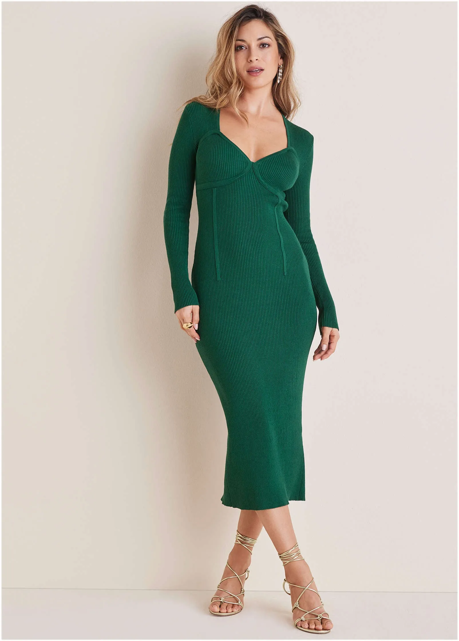 Bodycon Sweater Dress - Aventurine