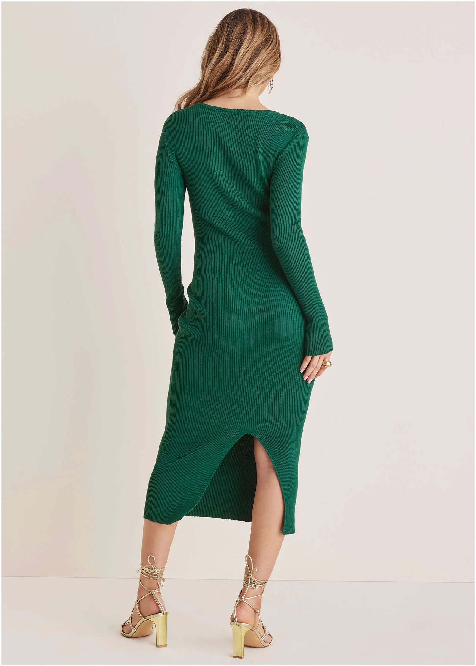 Bodycon Sweater Dress - Aventurine