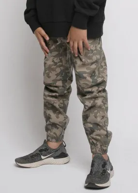 Boys Camo Cargo Trousers