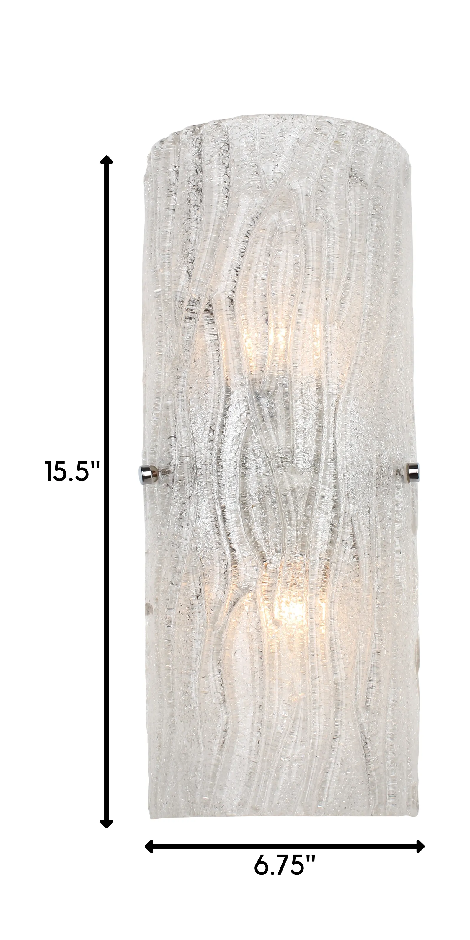 Brilliance AC1102 2-Light Wall Sconce - Chrome