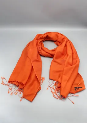 Brunt Orange Water Pashmina Shawl