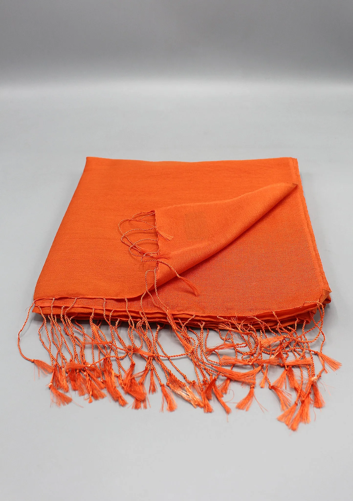 Brunt Orange Water Pashmina Shawl