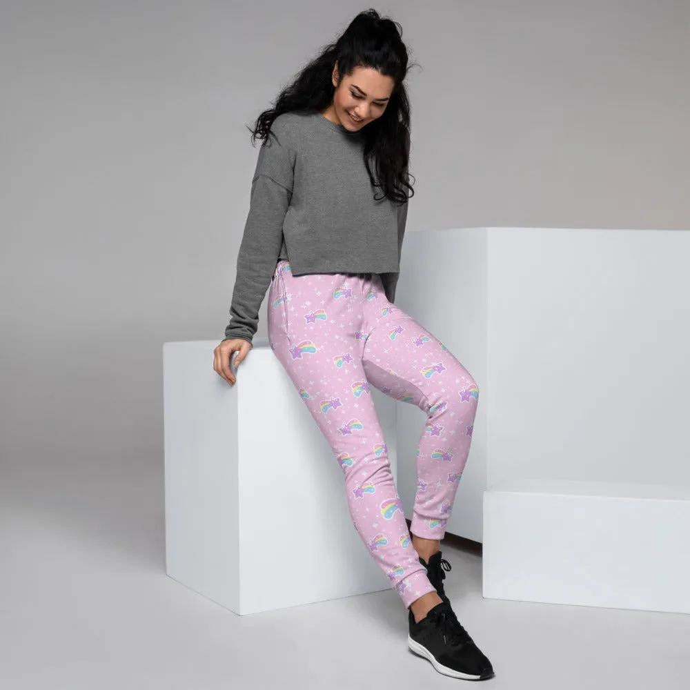 Bubblegum Bunny Shooting Stars Women's Joggers