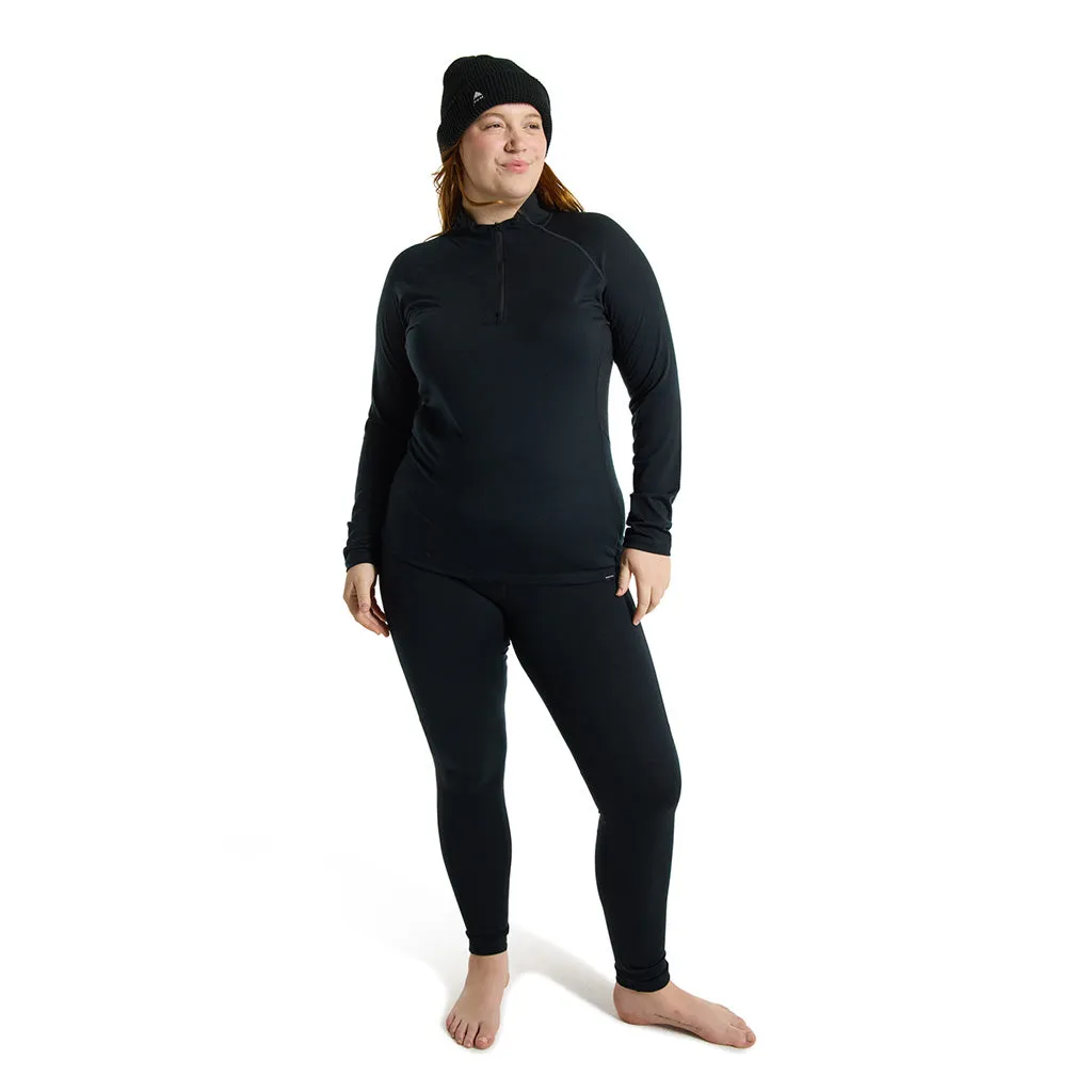 Burton Womens Phayse 1/4 Zip Thermal Top - True Black