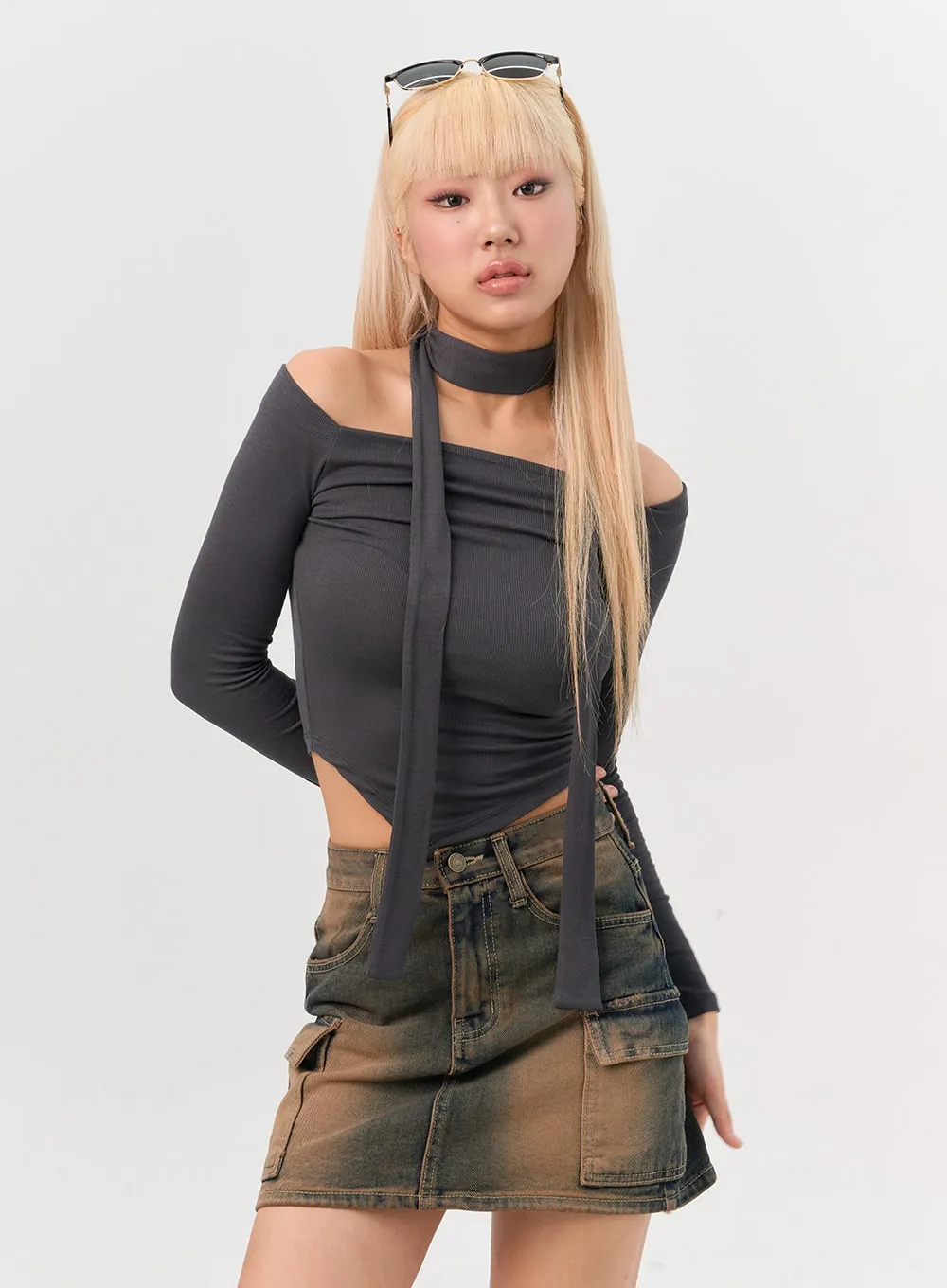 Chic Cargo Mini Skirt IN301