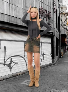 Chic Cargo Mini Skirt IN301