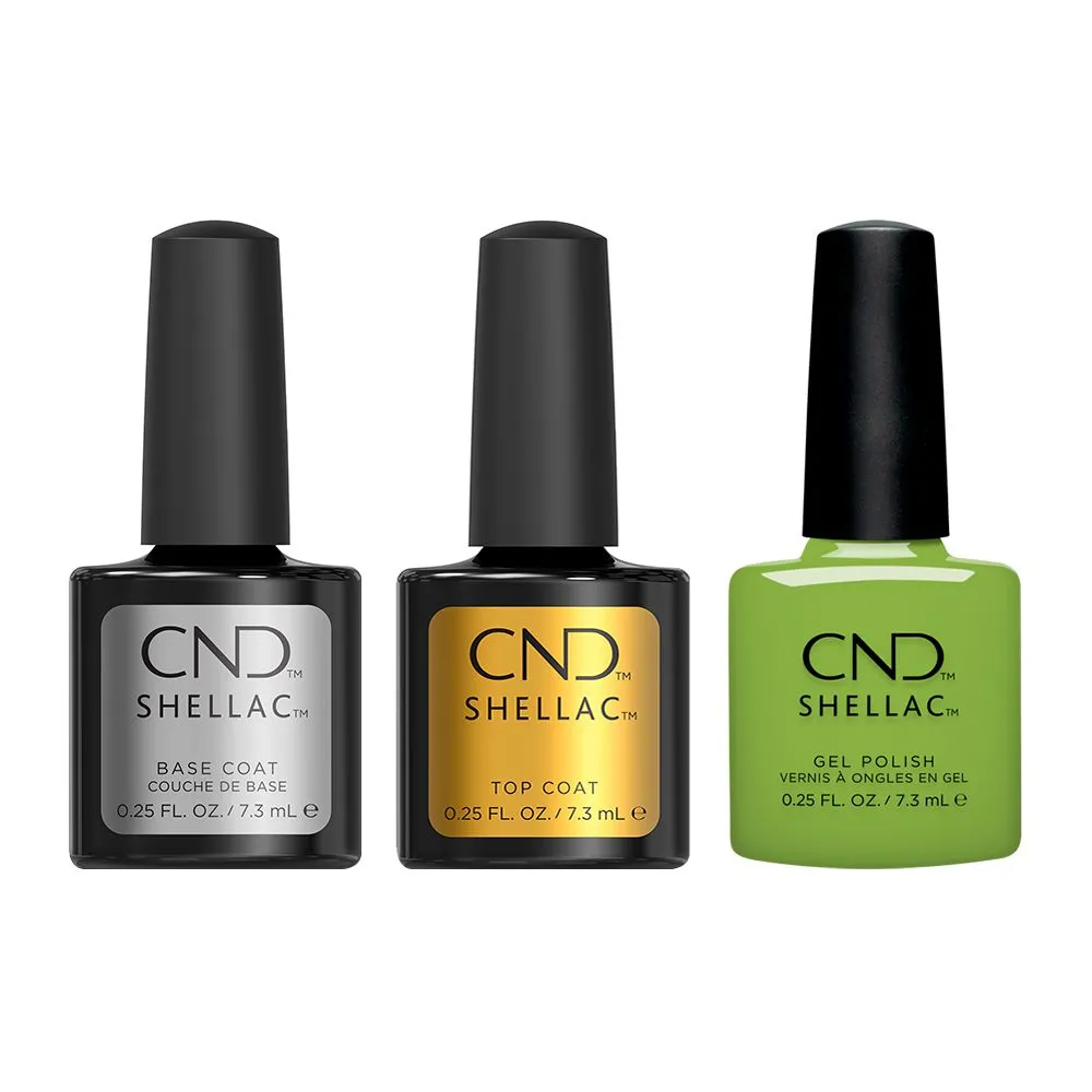 CND - Shellac Combo - Base, Top & Meadow Glow