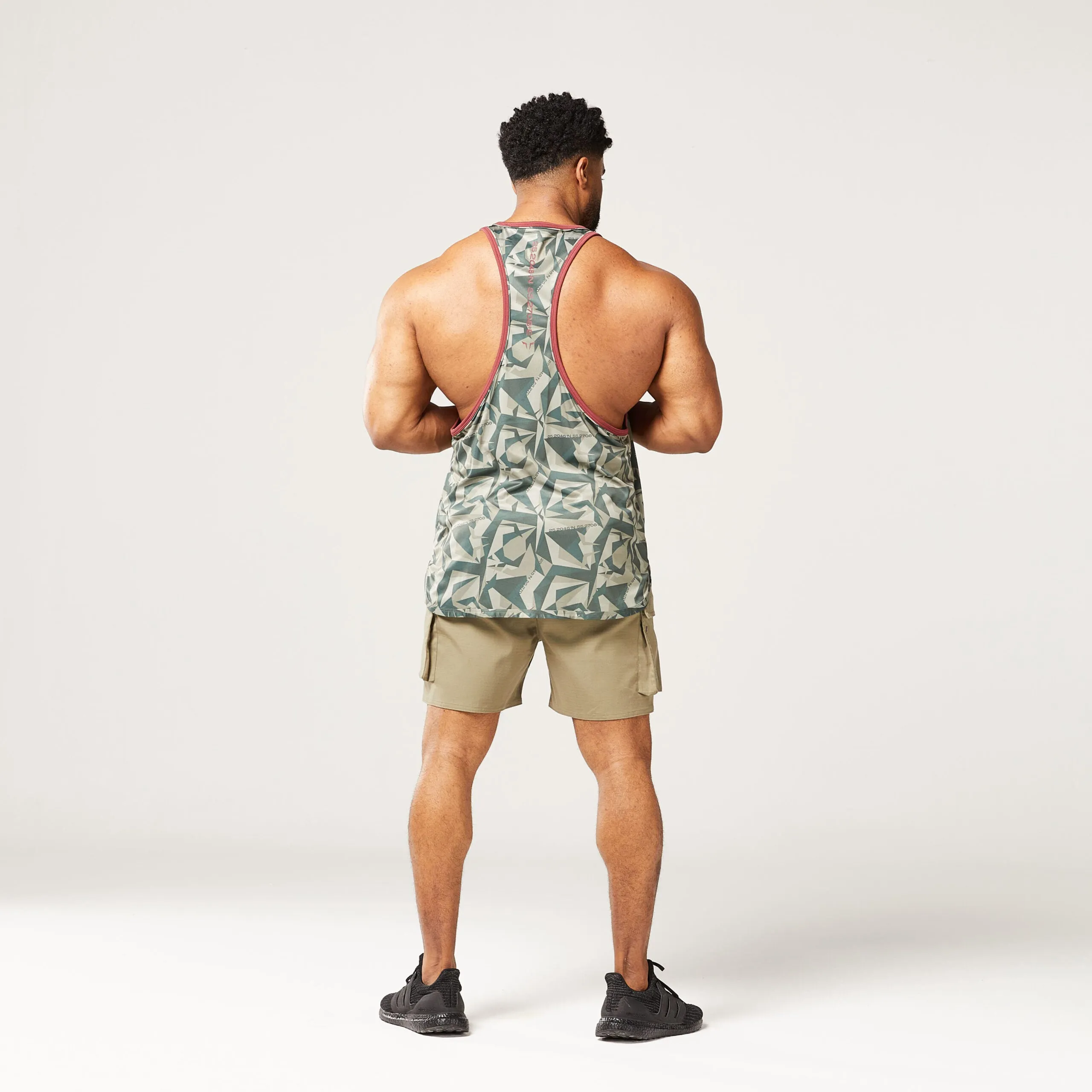 Code Camo Tank - Deep Lichen Green Print