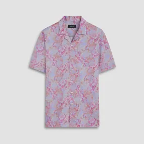 Cole Aquarelle Leaf Print OoohCotton Camp Shirt