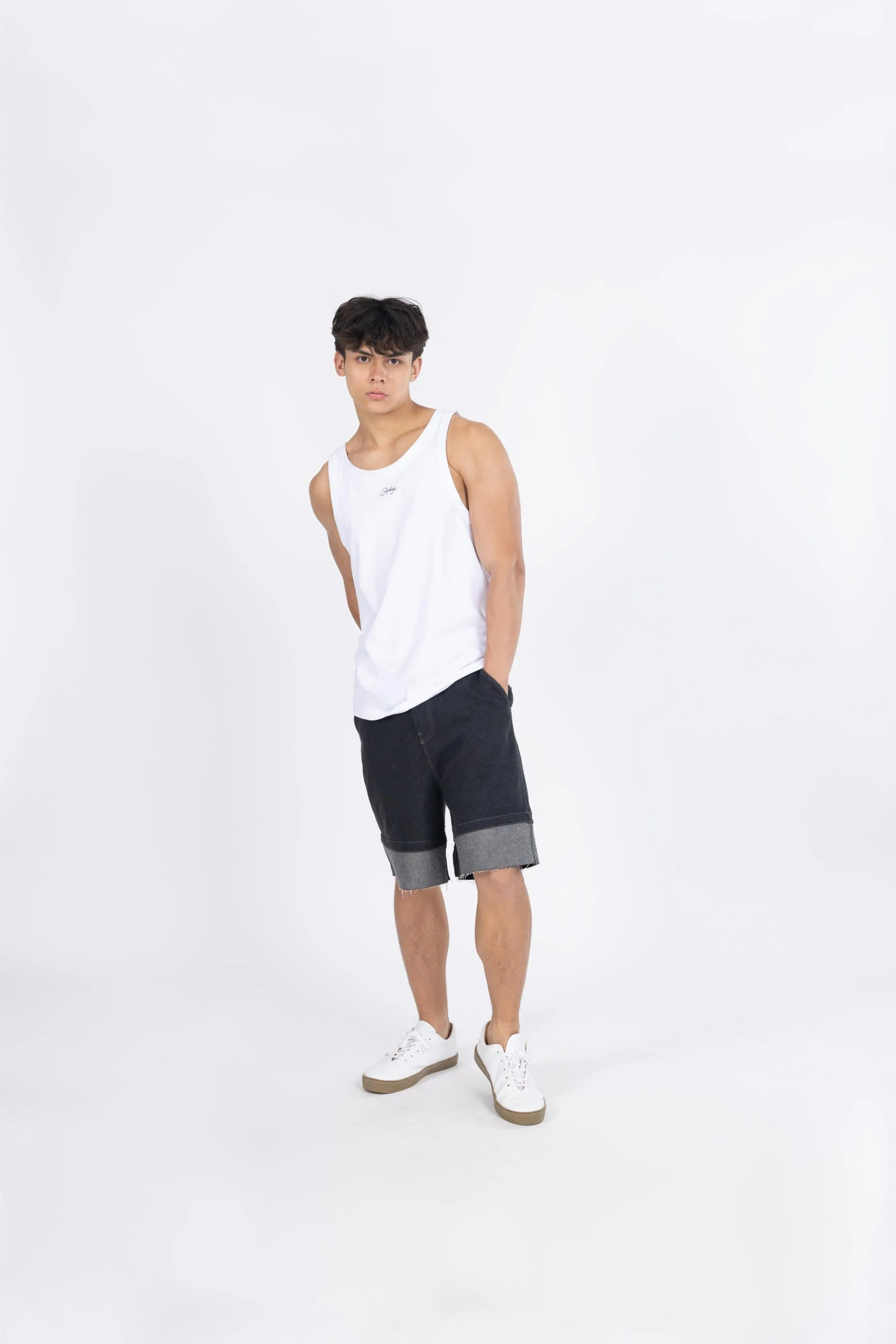 Cotton Rib Tank Top Men - Ceramic