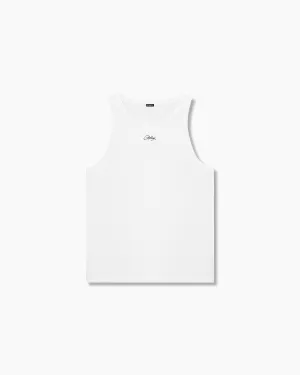 Cotton Rib Tank Top Men - Ceramic