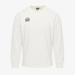 Cricket LS Playing Sweater - White