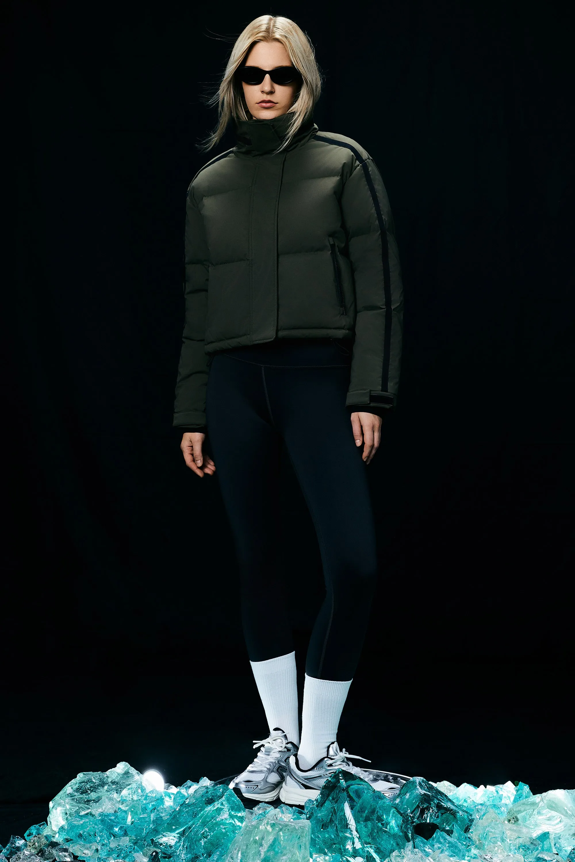 Cropped Quilted Puffer Jacket