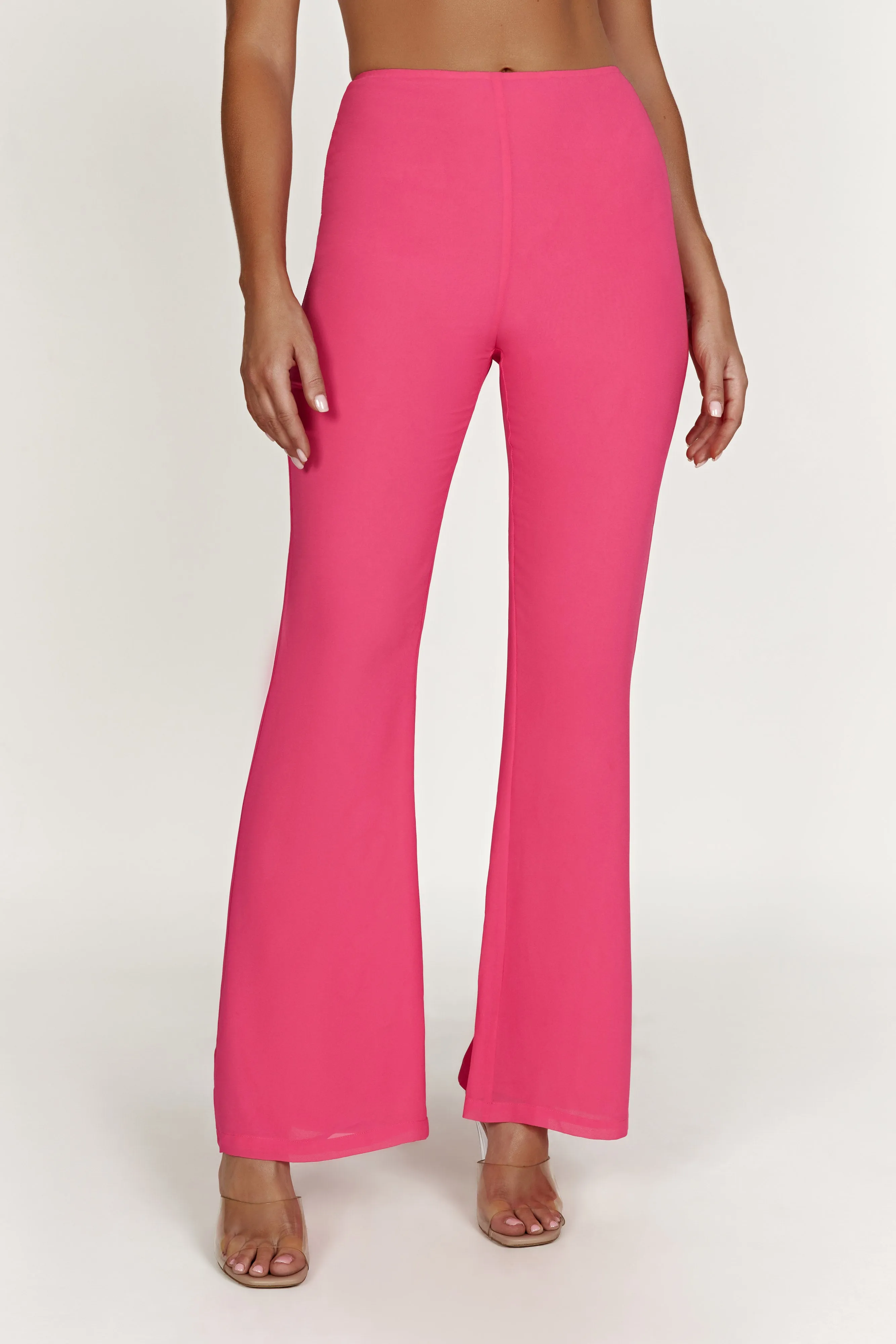 Daisie Chiffon Pants - Candy Pink