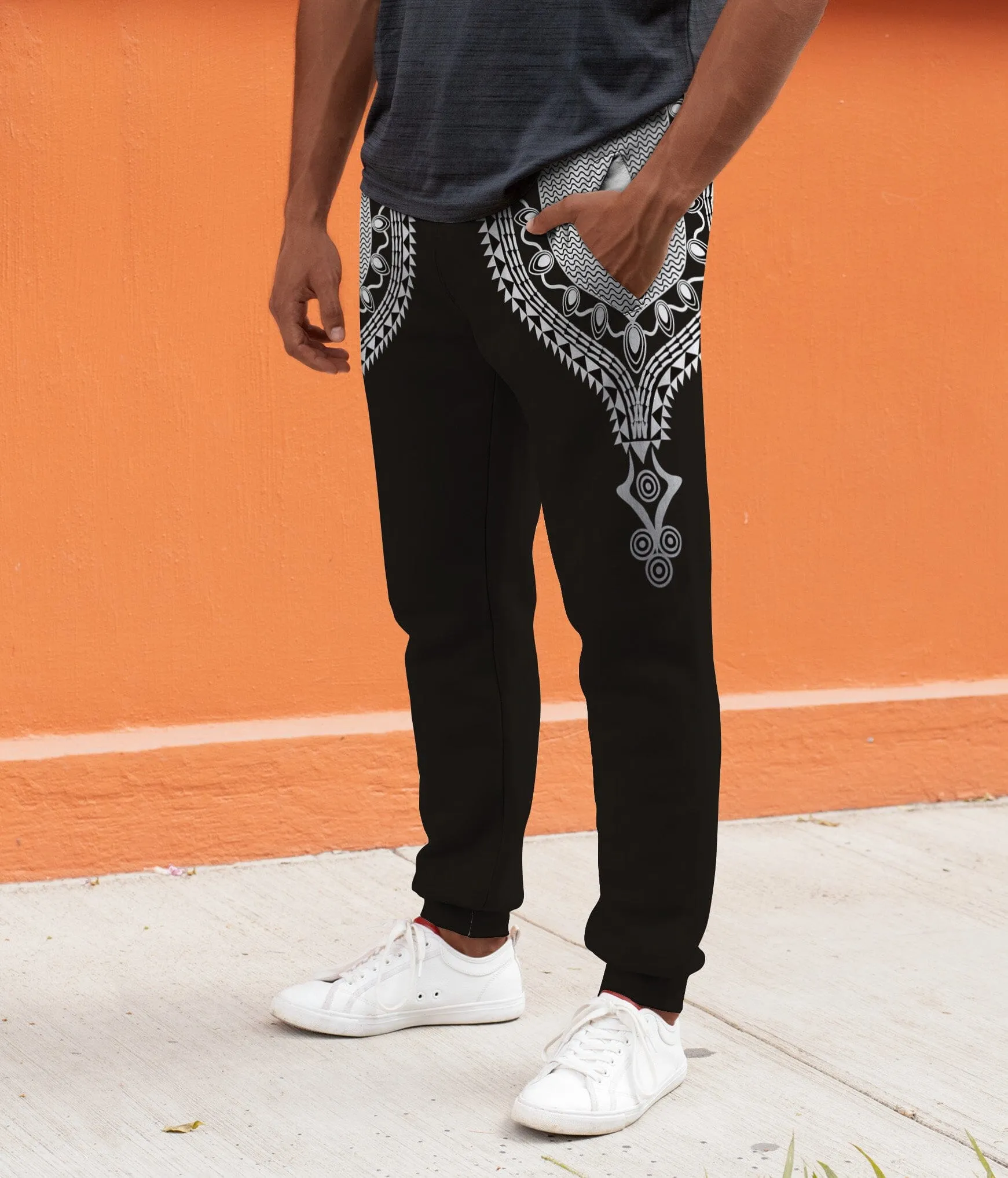 Dashiki Color Black Joggers