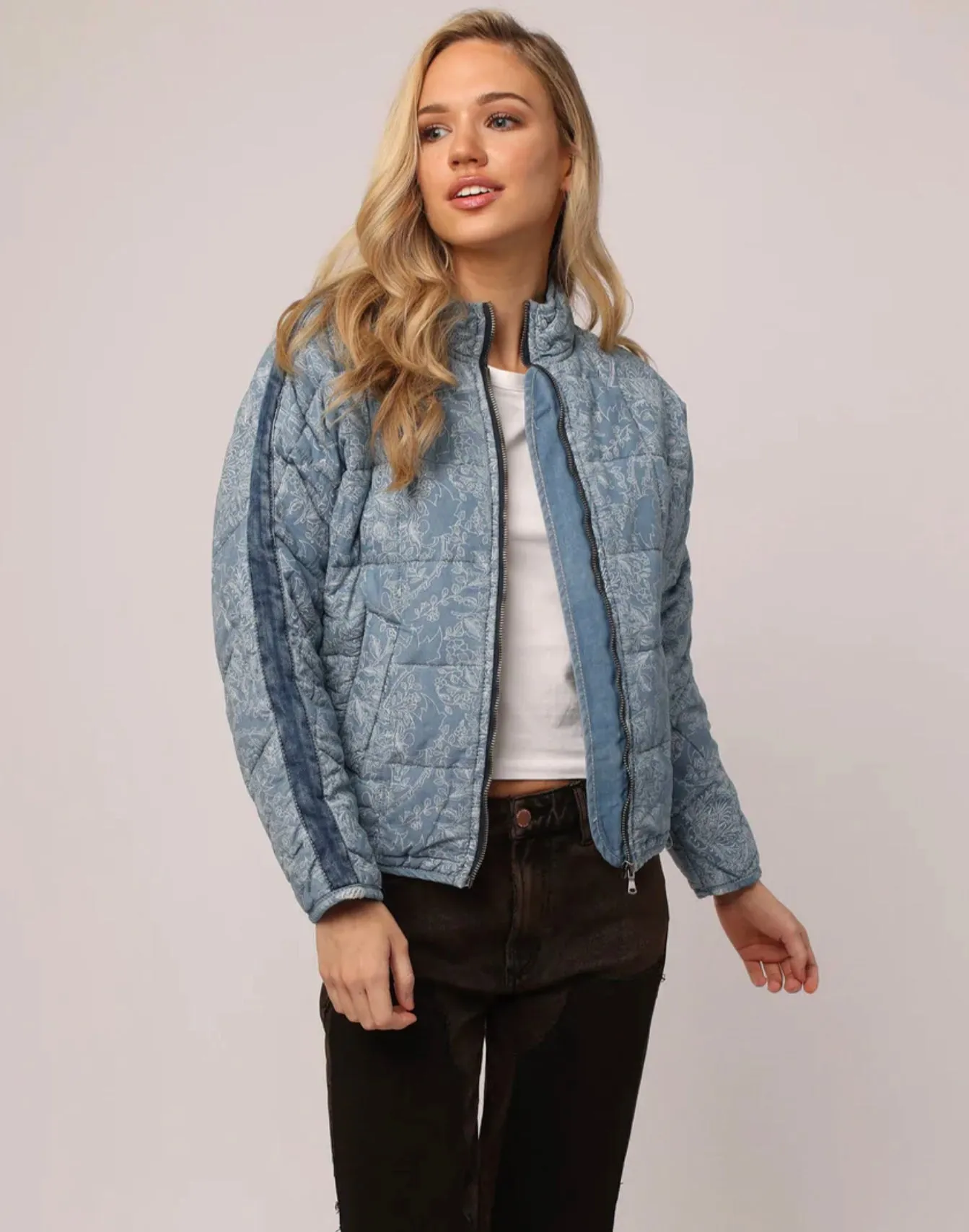 Dear John Easton Quilted Denim Jacket