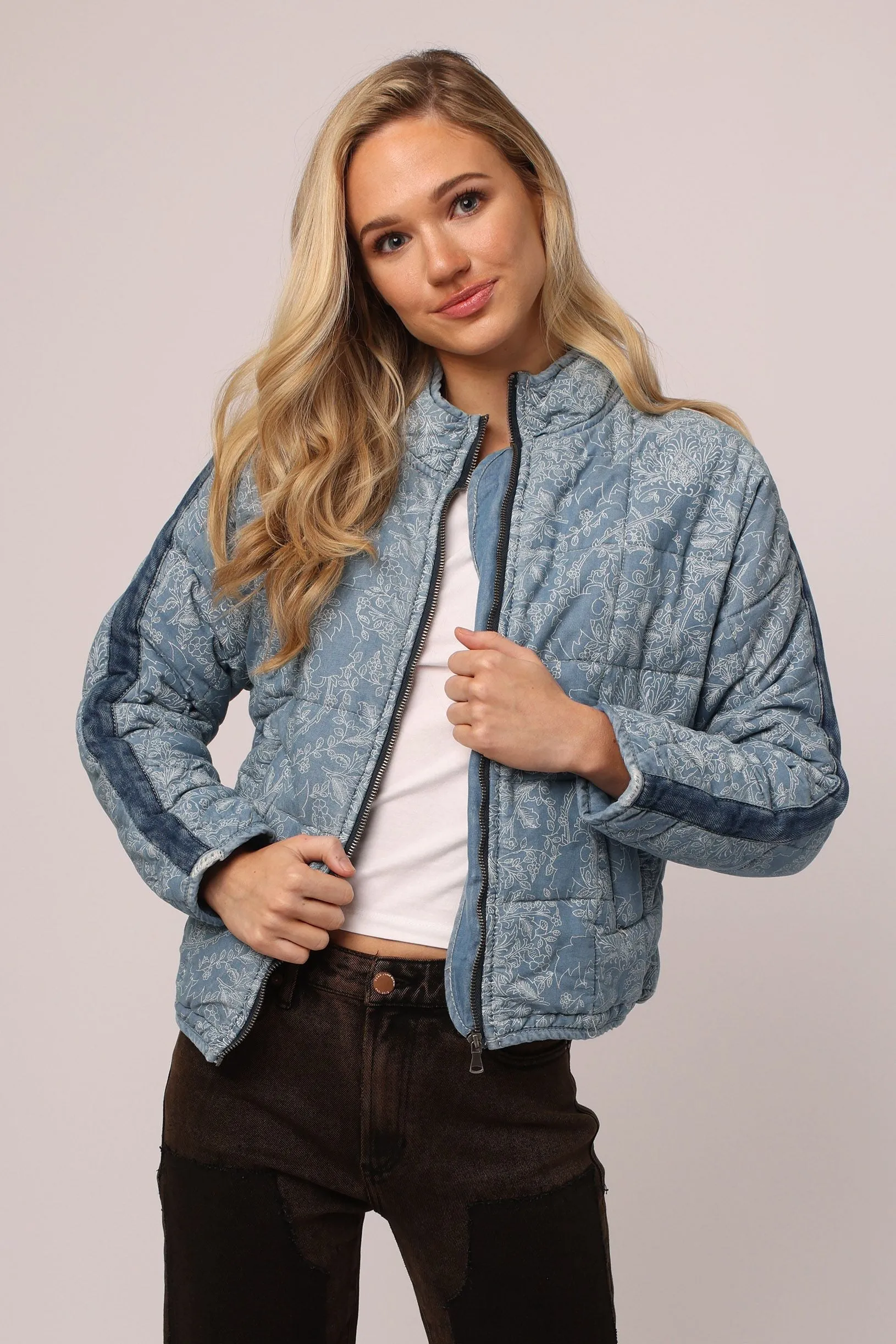 Dear John Easton Quilted Denim Jacket