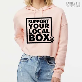 Domain Crossfit Support Local Ladies Cropped Hoodie (DCT006-AFX64CRP)