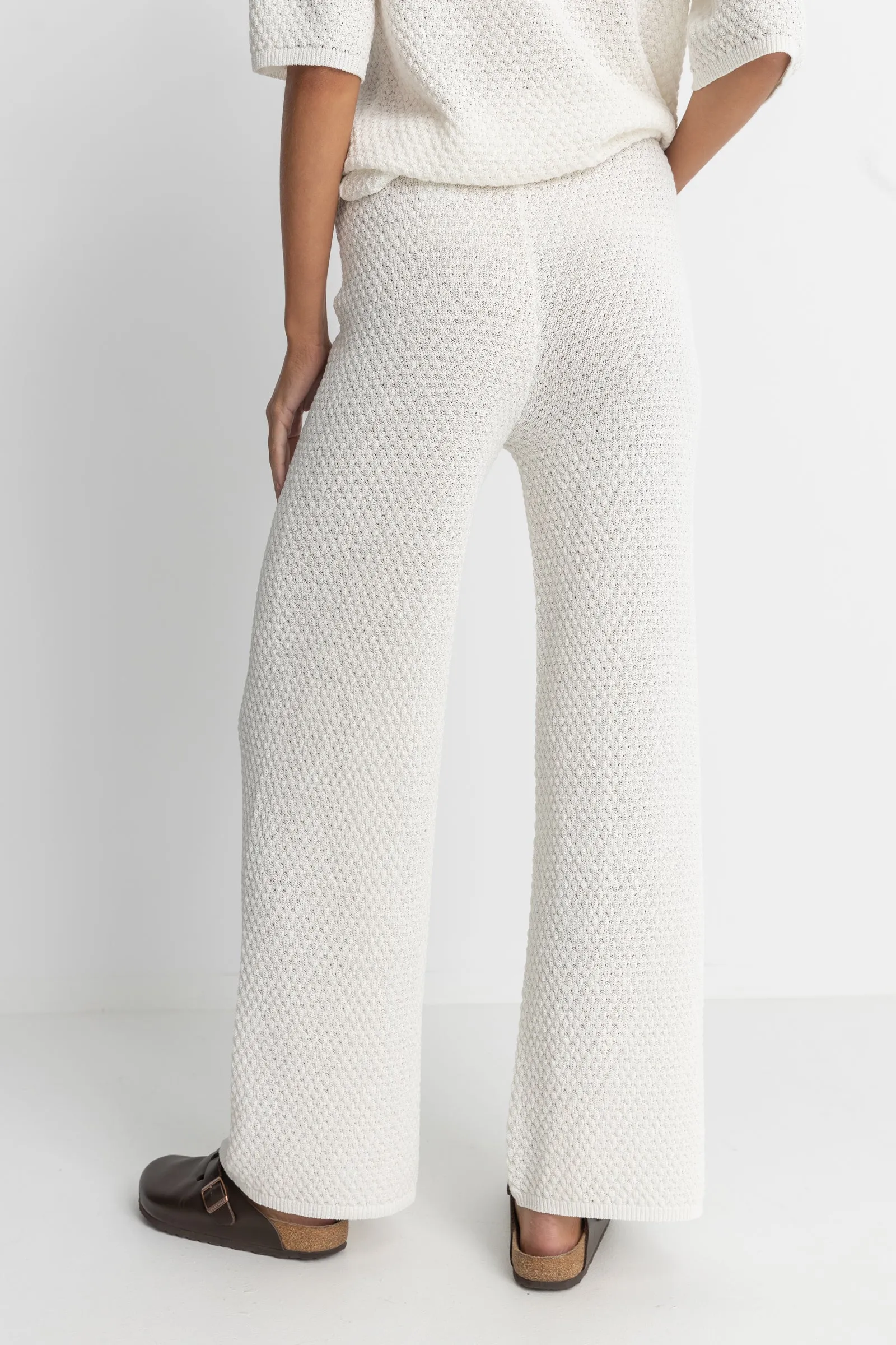 Dune Wide Leg Knit Pant White