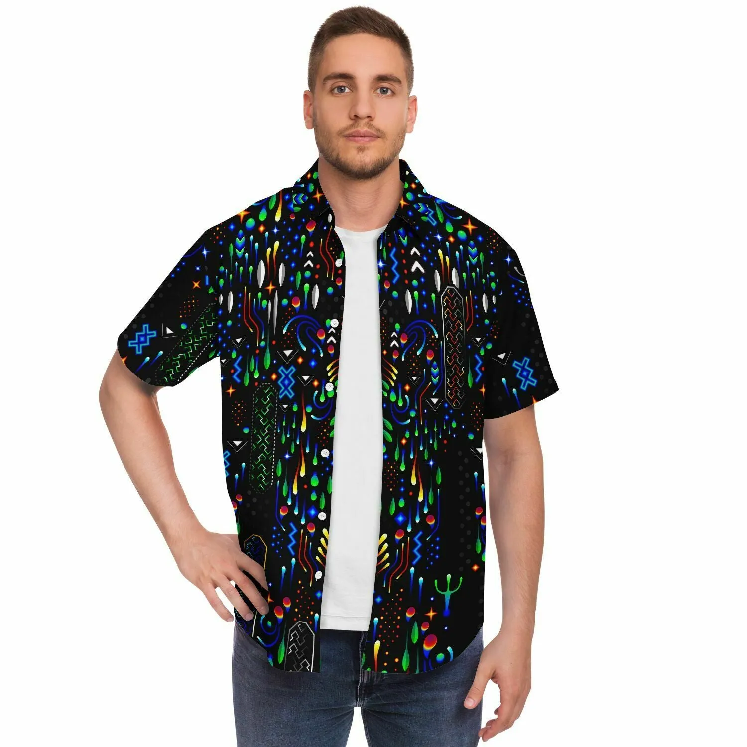 ELEMENTAL REALM Short Sleeve Button Down Shirt | TAS