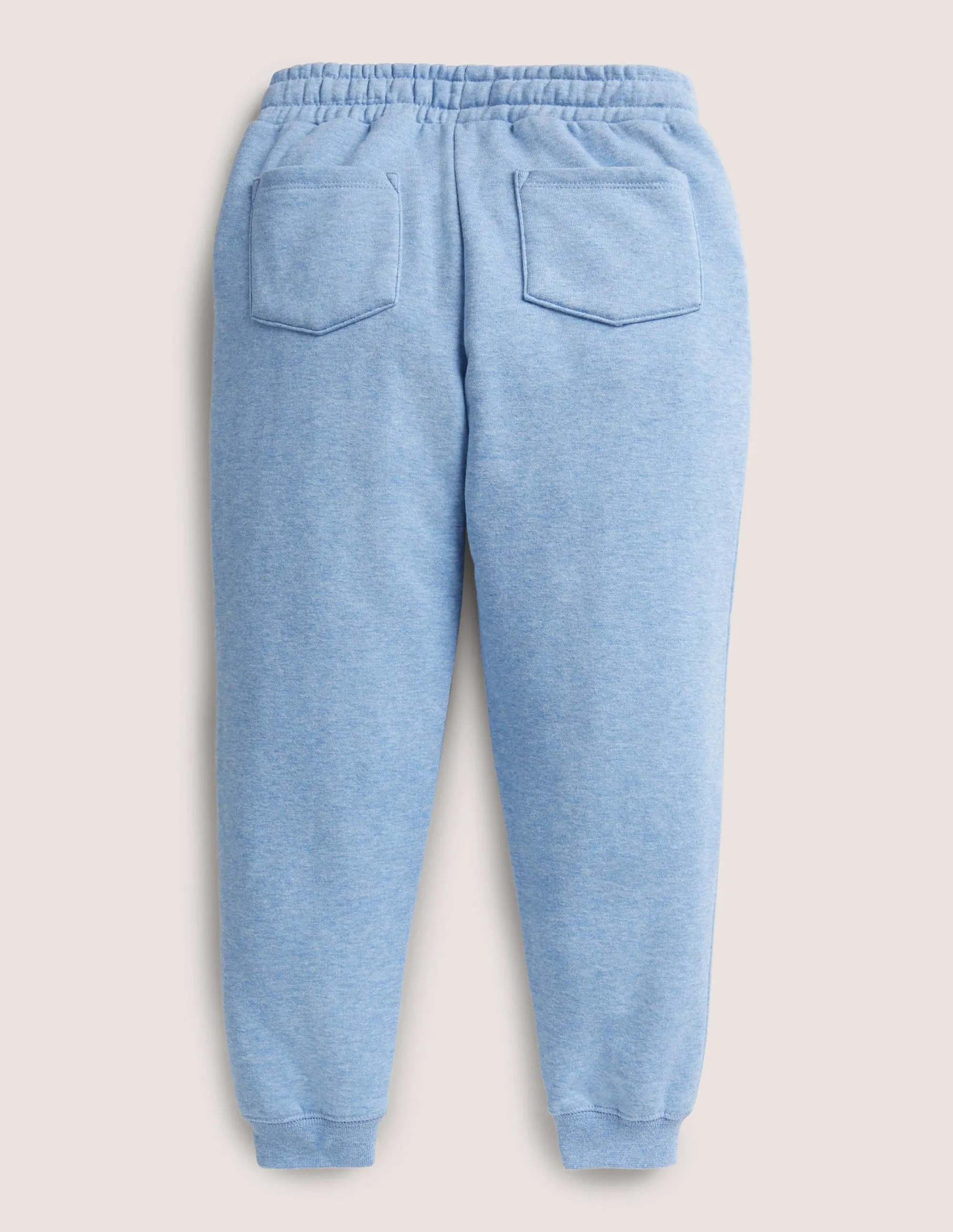 Embroidered Joggers-Riviera Blue Floral