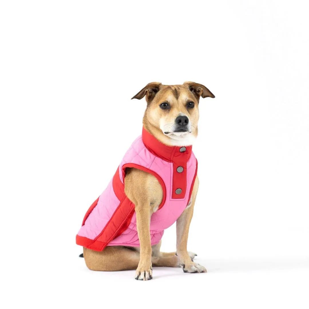 Fabdog | Fab Ski Quilted Vest Pink