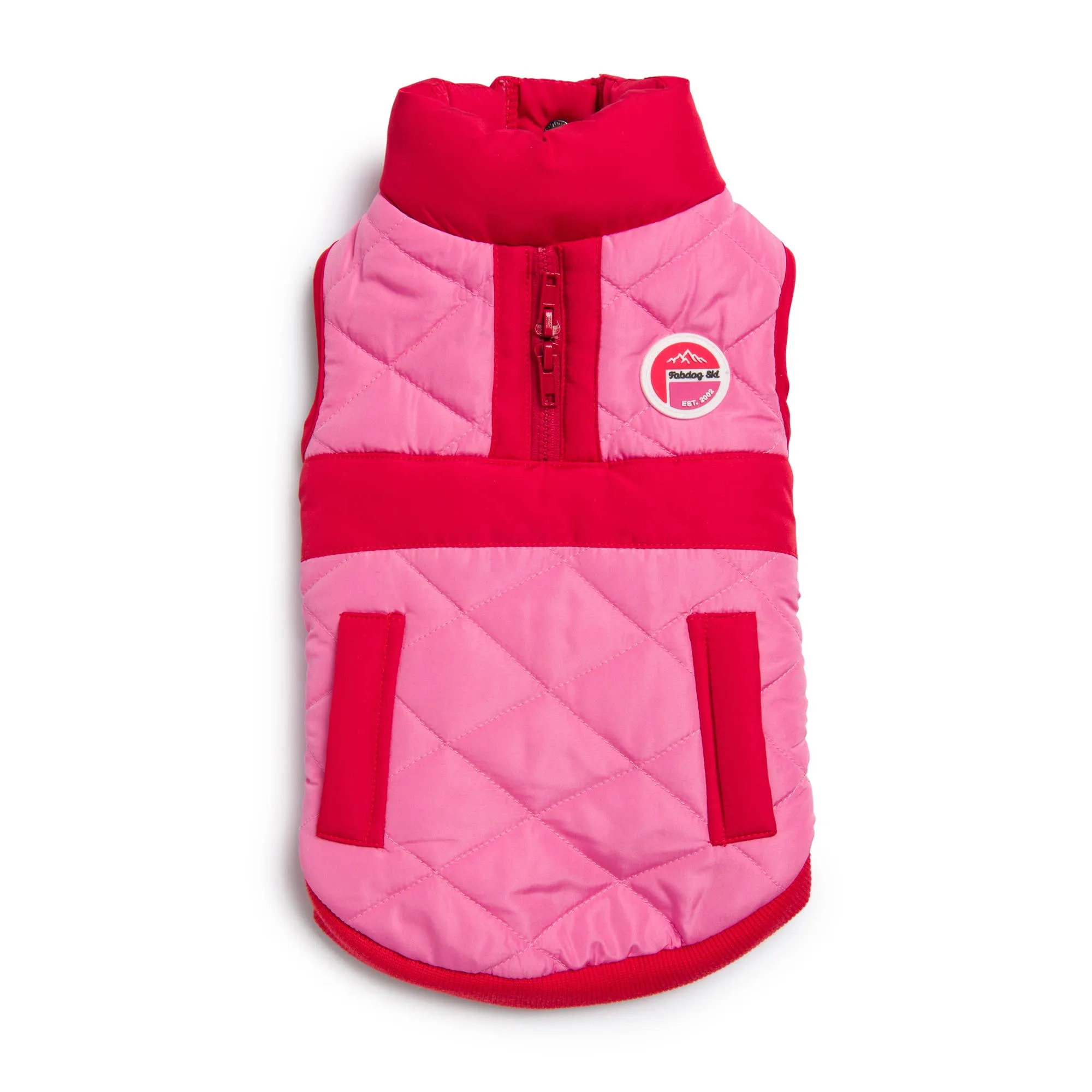 Fabdog | Fab Ski Quilted Vest Pink