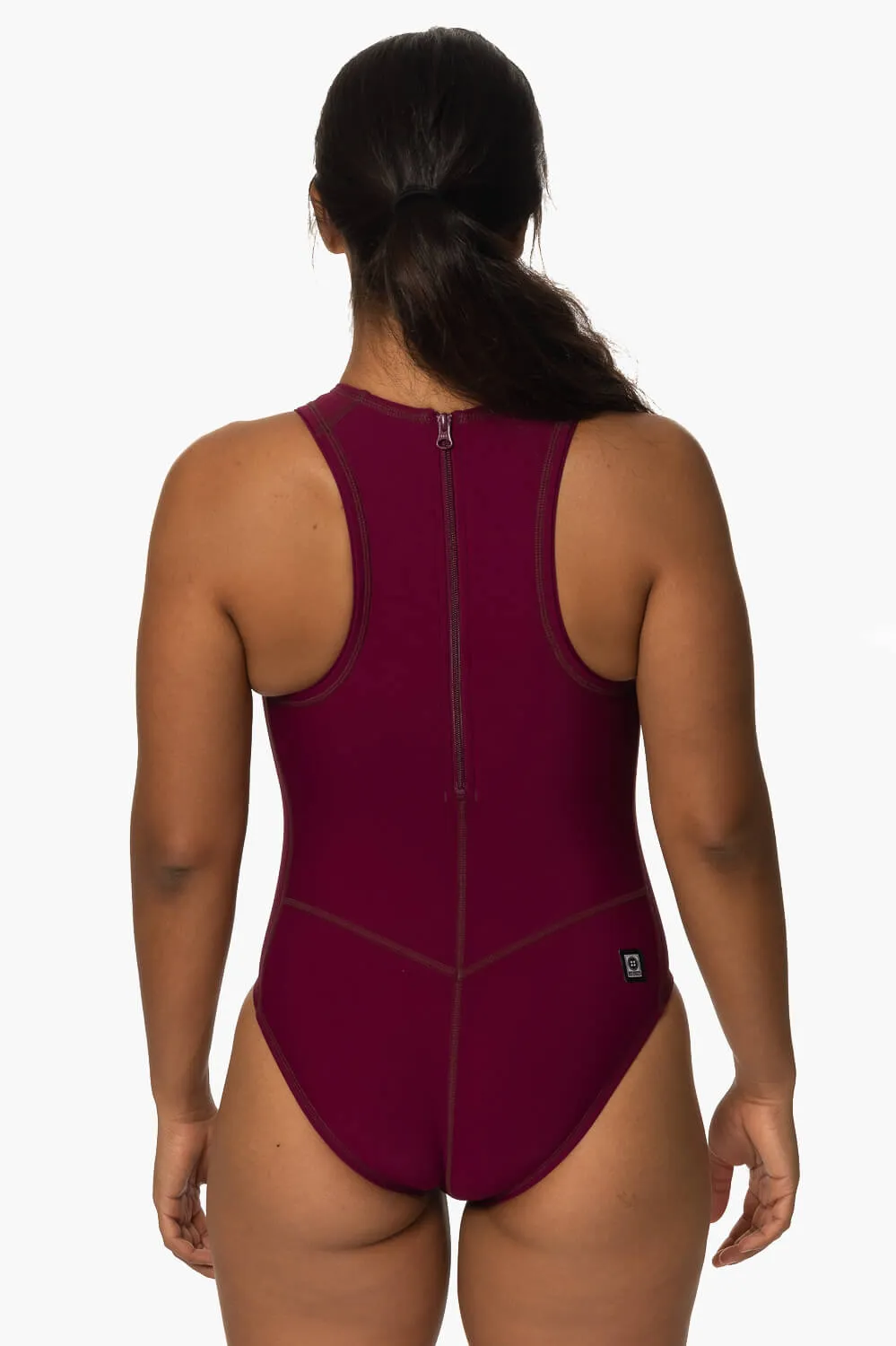 Fairlie Water Polo Suit - Cabernet