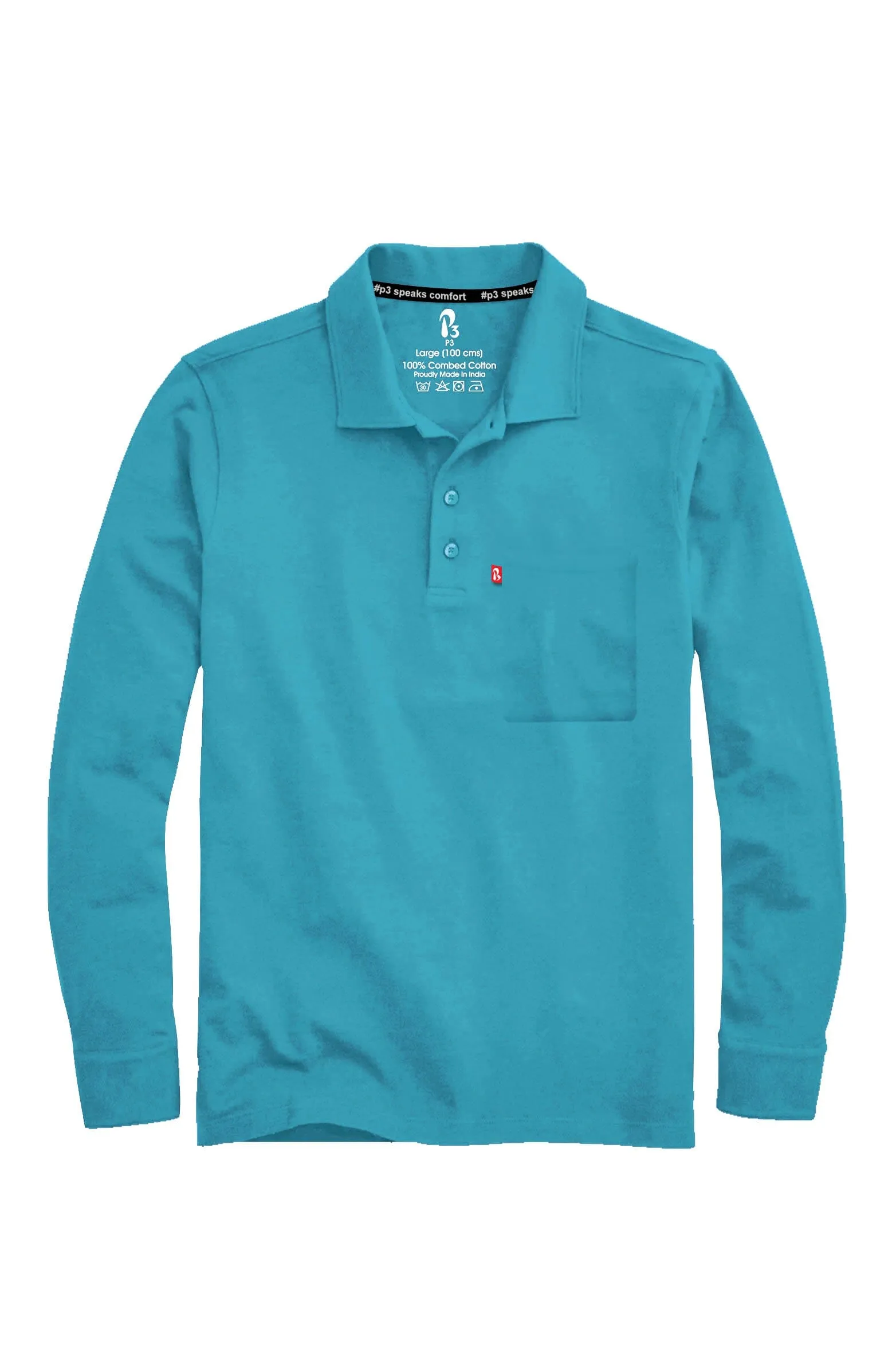 Feather Touch Cloud Cuffed Polo