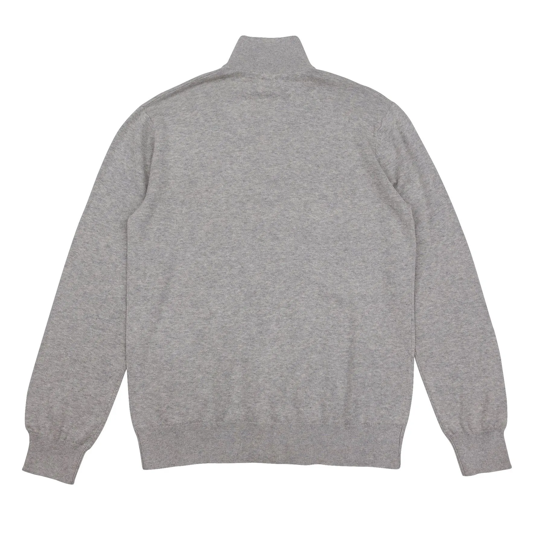 Fine Cut Long Sleeve Half Zip Mid Grey - AW22